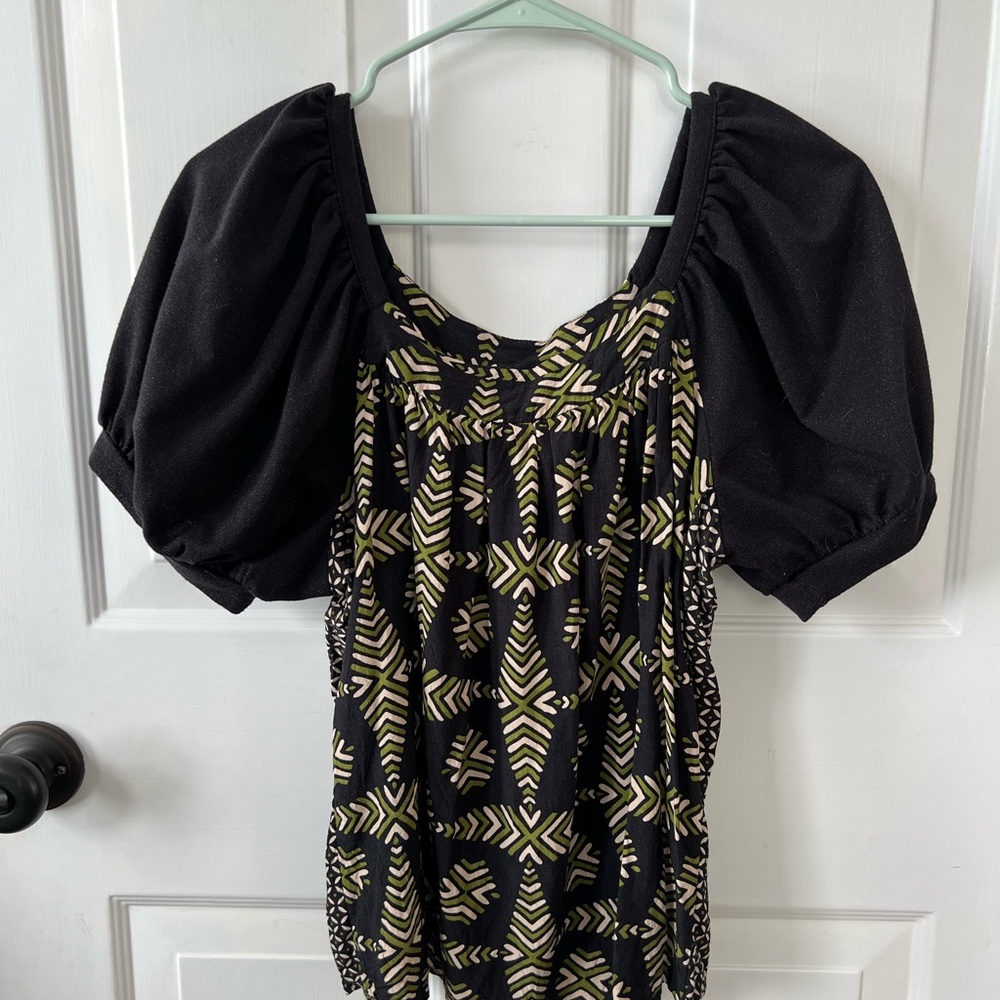 Anthropologie Maeve Print Top